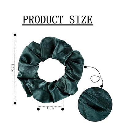 10-Piece Satin Scrunchies Hair Ties - Retro Colors | Elastic Hair Bobbles for Women, Girls, Kids & Adults - Buy Online on GoSupps.com