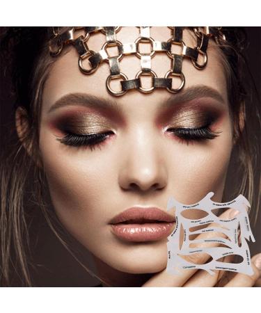 4 Eyeliner Stencil Kit Cat Eyeliner Stencils Sticker | Eyeliner Eyeshadow Stencils Pads Starters Kit Quick Makeup Template Tools for Beginners Fanelod 4 Pcs 01 - Buy Online on GoSupps.com