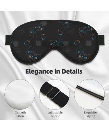 Buy Game Time Print Sleep Eye Mask - Soft Eye Cover & Blindfold for Travel & Night Sleeping | International Shipping Available - Buy Online on GoSupps.com