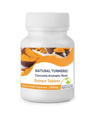 Turmeric 90 Tablets Curcumin Concentrated Extract 1500mg Health Food Supplement Nutrition Tablets - Hm