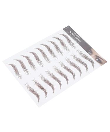 6D Waterproof Eyebrow Sticker - Professional Eyebrow Transfer Tool for Women & Girls | Brown | International Shipping - Buy Online on GoSupps.com