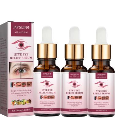 Stye Eye Treatment Eye Stye Remover Chalazion Remover Serum for Styes Chalazion and Blepharitis Treatment Stye Eye Relief Serum Gentle Fast Relief 3Pcs