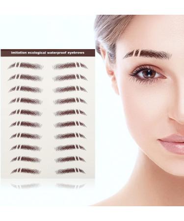 Beavorty 6pcs eyebrow stickers stickers Authentic Fake Eyebrows Eyebrow Transfer Stickers 4d hair - Buy Online on GoSupps.com