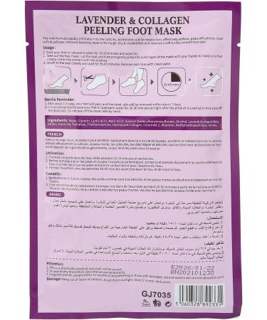 Foot Mask Safe Use Good Wrapping Natural Ingredients Improve Foot Skin Exfoliating Feet Mask for Home - Buy Online on GoSupps.com