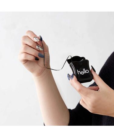 Hello Activated Charcoal Infused Floss 3pk - Vegan Wax, Fresh Mint, Natural Peppermint Flavor - Buy Online on GoSupps.com