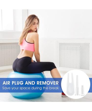 Yoga Ball Exercise Plug Replacement Kit - 6-Piece Air Stopper Adapter for Fitness Balls - Buy Online on GoSupps.com