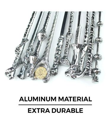 10 Magical Wizard Wand Makeup Brushes - Metal, Extra Durable & Soft - Buy Online on GoSupps.com