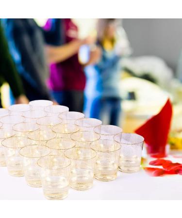 JOLLY CHEF 50pcs 14OZ Gold Plastic Cups - Disposable Glitter Tumblers for Parties & Weddings - Buy Online on GoSupps.com