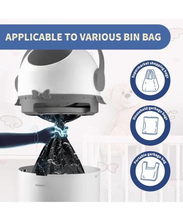 BOOMJOY Diaper Pail for Baby | Odor-Proof Cost-Effective Uses Normal Bags | White Baby Diaper Disposal - Buy Online on GoSupps.com