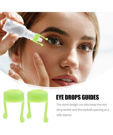 Healifty 2pcs Silicone Eye Drop Helper for Seniors - Green | Dispenser Assist Device for Easy Eye Drops Application - Buy Online on GoSupps.com