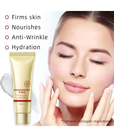 Golden Collagen Face Cream Smoothing Collagen Cream Anti-Wrinkle Moisturizing Face Cream Golden Anti-Wrinkle Cream for Women Firming Face Cream Golden Collagen Korea Cream (2) - Buy Online on GoSupps.com