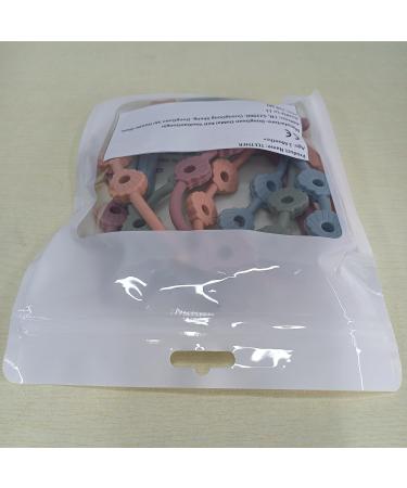 Buy CLdy Baby Toy Pacifier Chain - BPA-Free Silicone Cup Catcher for Strollers - 4-Piece Ocean Blue & Green & Orange & Bean Paste Soother Chains - Buy Online on GoSupps.com