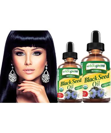 MYVIDAPURE Organic BLACK SEED OIL Certified Organic 100% Natural Pure VIRGIN UNREFINED Undiluted Cold Pressed Carrier Oil for Face Skin Hair Lip Care (1 Fl Oz) 1 Fl Oz (Pack of 1) - Buy Online on GoSupps.com