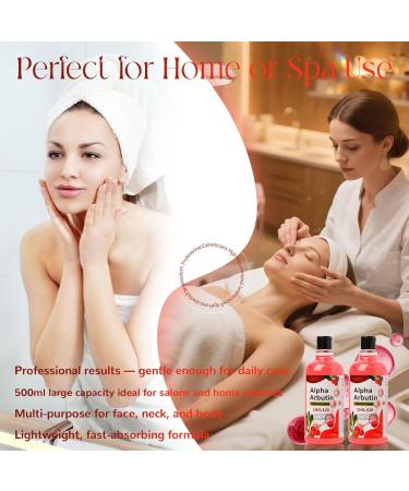 DR MEINAIER Alpha Arbutin Face & Body Serum with Hyaluronic Acid for Smooth Soft & Supple Skin Moisture Firming & Texture Care for Face Neck & Body 500ml - Buy Online on GoSupps.com