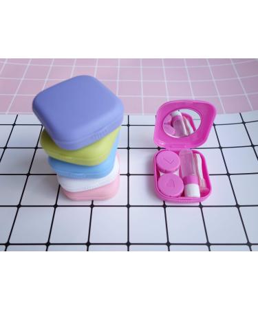 HAMIYELL Contact Lens Case with Mirror - Lightweight & Portable 6 Pack for Travel | Secure & Stylish Storage Solutions - Buy Online on GoSupps.com