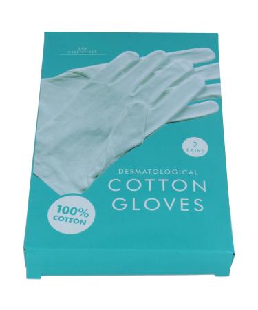100% Cotton Dermatological Gloves for Moisturising/Softening Skin Care & Eczema Prone Skin