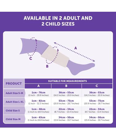Child Waterproof Leg Cover | Reusable Neoprene Sleeve for Shower & Bath | Grey - Size M (65cm x 34cm) - Buy Online on GoSupps.com