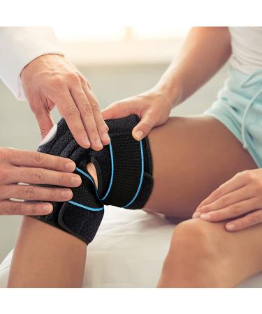 NEENCA Adjustable Compression Knee Brace with Side Stabilizers & Gel Pads - Joint Pain Relief and Injury Recovery - Medium Size - Buy Online on GoSupps.com