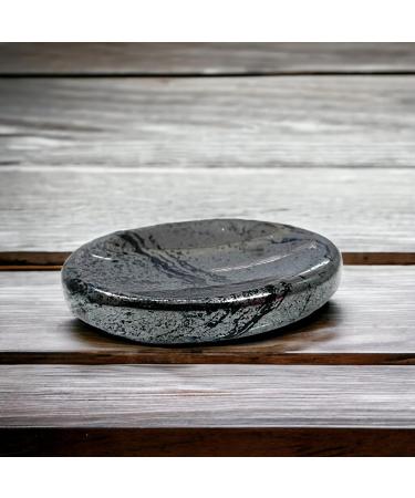 Hematite Crystal Thumb Stone - Stress Relief & Grounding Energy Aid for Meditation and Chakra Balance - Polished Healing Gem for Anxiety & Focus - Buy Online on GoSupps.com
