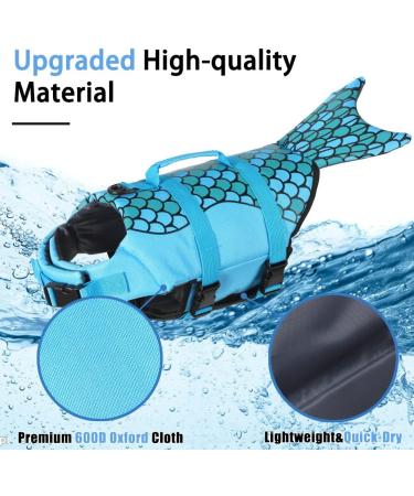 Emust Adjustable Dog Life Jacket - Small Medium & Large | Water Safety Gear for Pets - Buy Online on GoSupps.com