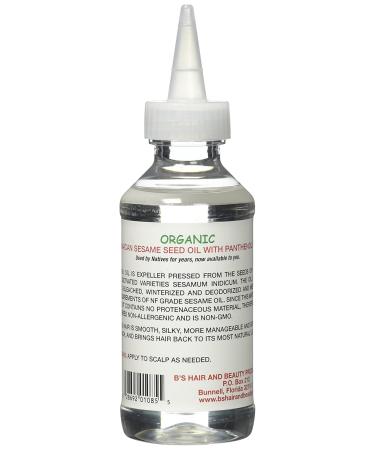 Buy B's Jamaican Organic Sesame Seed Oil - 100% Pure Cold-Pressed Eco-Friendly Shipping Worldwide - Buy Online on GoSupps.com