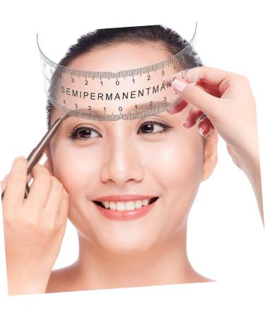 Beavorty 1pc Portable Eyebrow Ruler Eyebrow Stamp Protractor Femme Eye Brow Stencil Kit Flexible Embroidery - Buy Online on GoSupps.com
