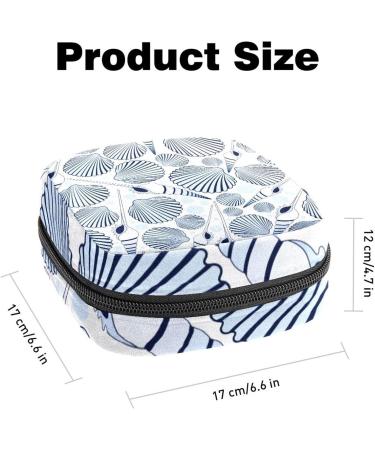Shop Anna Cowper Conch Seecke Pattern Storage Bag - Feminine Menstrual Cup & Tampon Holder for Women & Teens | Portable Multi-Colored Period Pocket - Buy Online on GoSupps.com