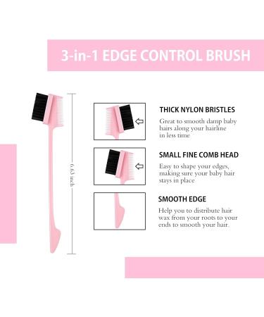 4 Pcs Wig Kit for Lace Front Wigs for Beginners Cosplay Girls Women 113g Edge Control Wax Pomade Styling Gel Satin Edge Laying Scarf 3 In 1 Edge Brush Double Sided Edges Control Brush - Pink - Buy Online on GoSupps.com