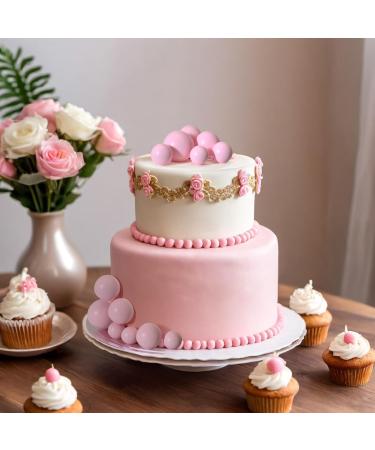 Astar n 20 pcs Light Pink Tortendeko Balls Cake Topper - Mini Balloons & Rabbit for Wedding Baby & Birthday Parties - Buy Online on GoSupps.com