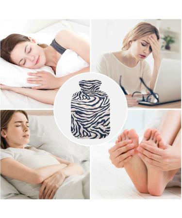 Warbutel 2L Heat Bottle with Plush Cover - Ideal for Winter Sports & Pain Relief (Zebra Pattern) - Buy Online on GoSupps.com