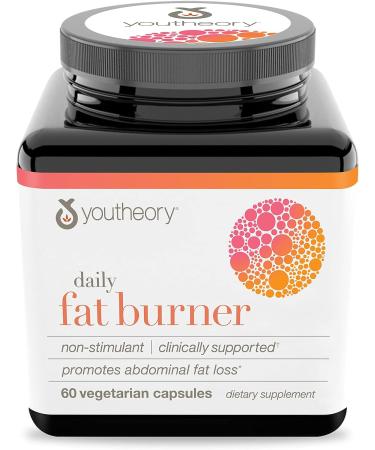 Youttheory Daily Fat Burner Vegetarian Capsules - Healthy Weight Management - 60 ct + Collagen Powder Unflavored - 10 oz Bottle - Buy Online on GoSupps.com