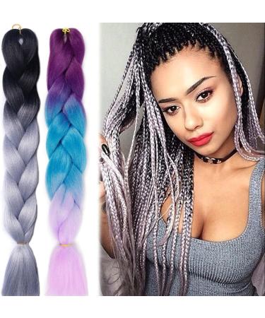 Ombre Jumbo Synthetic Braiding Hair Crochet Blonde Hair Extensions Jumbo Braids For Women(23) 24inch 23 - Buy Online on GoSupps.com
