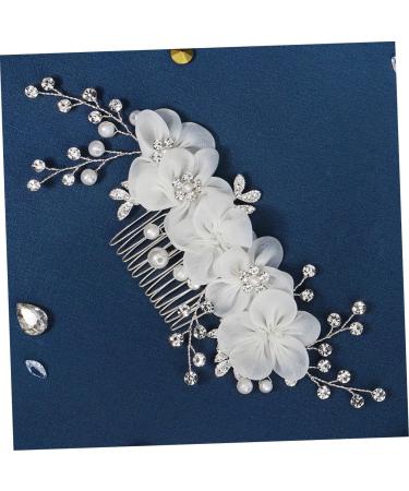 Ipetboom Bride Hair Comb Flower Side Hair Comb Tocados Para El Hair Styling Accessories Diamond Hair Comb Handmade Hair Comb Girl Hair Accessories Wig Headgear Bride Rhinestones - Buy Online on GoSupps.com