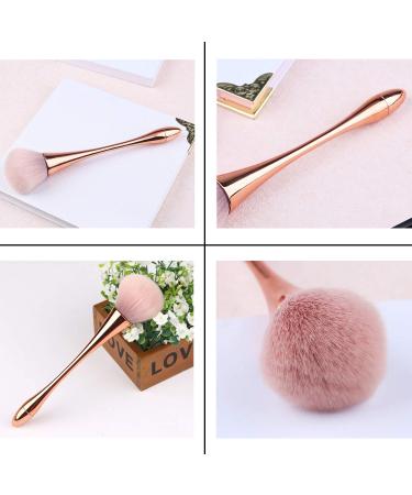 Buy No LIFE 2PC Large Head Makeup Brush Set | Jumbo Fluffy Round Blush & Kabuki Brushes for Flawless Contouring & Blending | International Shipping Available - Buy Online on GoSupps.com