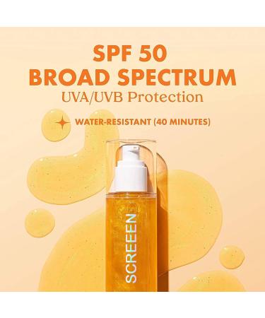 Sunshield Body Glow SPF 50 - Glitter Gold Shimmer Sunscreen | Hydrating Sheer Formula | Sweat & Water Resistant | Vegan & Cruelty Free - Buy Online on GoSupps.com