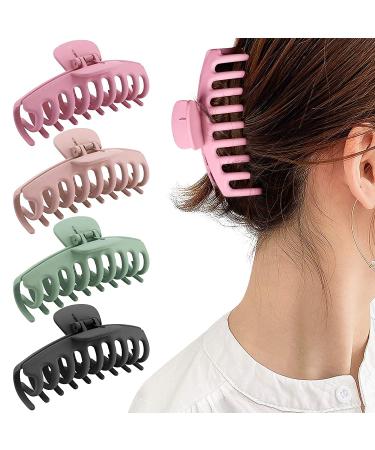 Gifeel Big Hair Claw Clips - Non-Slip Large Hair Clips for Women - Strong Hold Matte Jaw Clips - Stylish Hair Accessories (4 Packs) - Buy Online on GoSupps.com