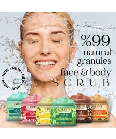 Lorenti Apricot Scrub 500 ML Face & Body | Firming & Radiant Supports Collagen Production Anti Aging and Wrinkle - Buy Online on GoSupps.com