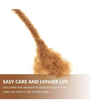 Minkissy Real Dreadlocks Faux Locs Wig Braids Wig Afro Wig Braid Wig Human Hair Dreadlock Extensions Long Hair Extension Wavy Wig Braided Wigs Hair Piece Real Hair To Weave - Buy Online on GoSupps.com