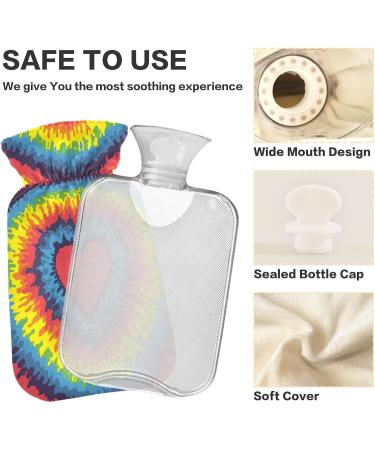 Hot Water Bottle with Tie Dye Heart - BAP Free 2L Large Hot Water Bag for Cramps Relief | International Shipping - Buy Online on GoSupps.com