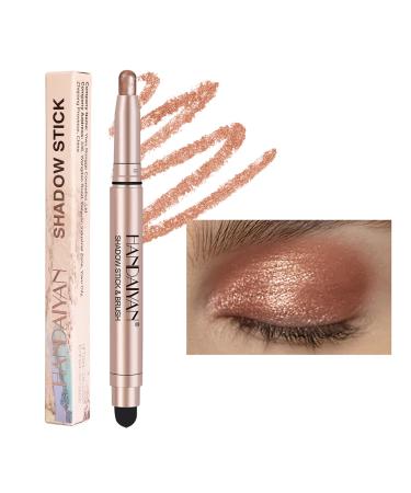 Long Lasting Double End Glitter Pearlescent Eye Pen Stick Pencil Eyeshadow Makeup Highlighter Waterproof Shimmers Shimmering Eye Makeup Pen Beauty and Health Double Ended Eyeshadow Makeup Look 7