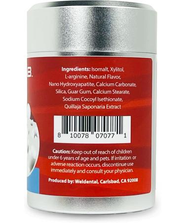 Chewtab Sensitive Whitening Toothpaste Tablets with L-Arginine & Nanohydroxyapatite - 60 Count Peppermint Flavor | International Shipping Available - Buy Online on GoSupps.com