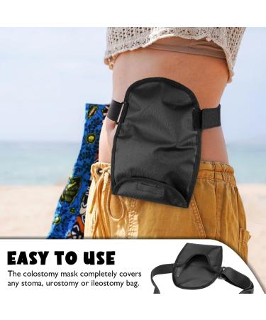 Waterproof Colostomy Bag Cover | Adjustable Dustproof & Stretchy Ostomy Pouch Cover for Stoma Urostomy Ileostomy - Black Health Care Accessory - Buy Online on GoSupps.com