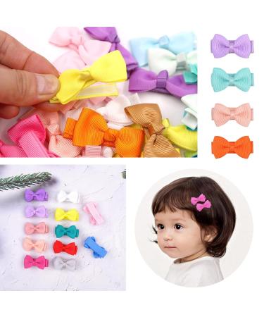 Qazuwa Mini Baby Hair Clips - 40 Piece Hair Jewelry for Girls & Toddlers | Adorable Hair Bows & Loops - Buy Online on GoSupps.com