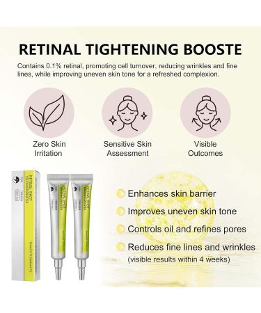 2PCS Retinol Serum for Face - Anti-Aging Booster with Hyaluronic Acid & Peptides for Wrinkles Pores and Firmness (30ml) - Buy Online on GoSupps.com