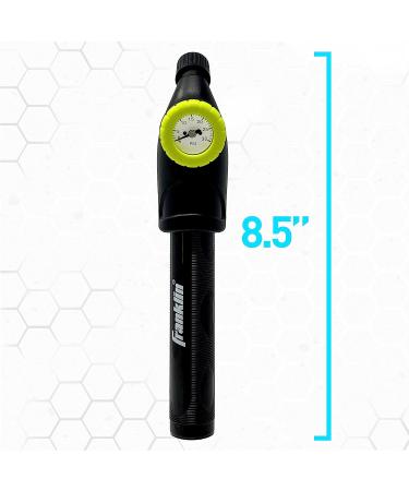 Franklin Sports Ball Pump with Pressure Gauge and Needle - Hand Pump for Soccer, Basketball and More - Black - Buy Online on GoSupps.com