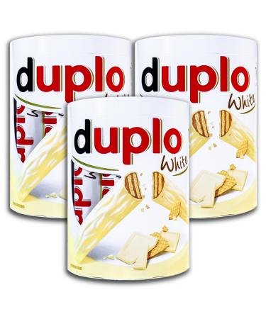 Ferrero Ferrero Duplo White Pack of 3 bars of 182g with wafer nugat cream filling and white chocolate coating
