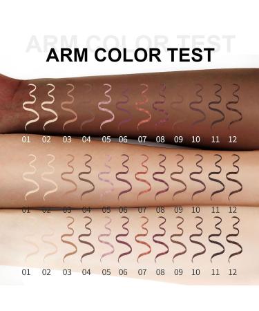  G n rique Eye makeup pencil eyeshadow pencil smudge-proof eyeliner pencil set | 12 assorted color eyebrow pencil with sharpener for adults women and men - Buy Online on GoSupps.com