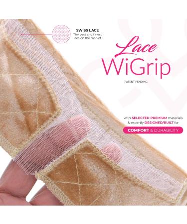 Lace Wig Grip Band by MILANO COLLECTION | Original Velvet Headband Holder for Seamless Lace Wig Transition | Nude One Size - Buy Online on GoSupps.com
