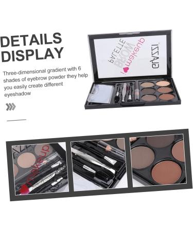 Beatifufu 1 Set Eyebrow Powder Set Multi-tool Glitter Eyeshadow Makeup Eyeshadow Waterproof Makeup Supply Abs - Buy Online on GoSupps.com