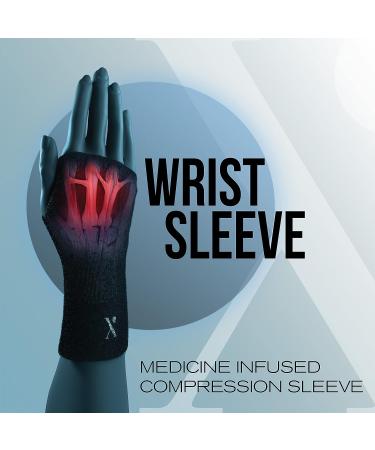 Pain Relieving Wrist Compression Sleeve for Men & Women | Arthritis & Tendonitis Support | NUFABRX - Buy Online on GoSupps.com